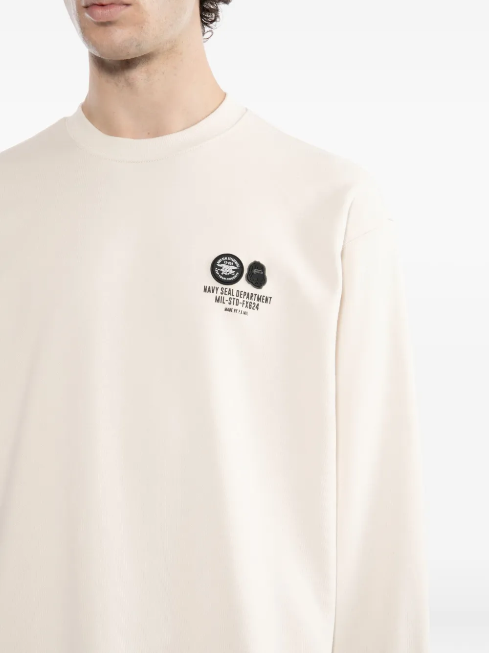 Fingercroxx Navy Seal Sweatshirt In Neutral