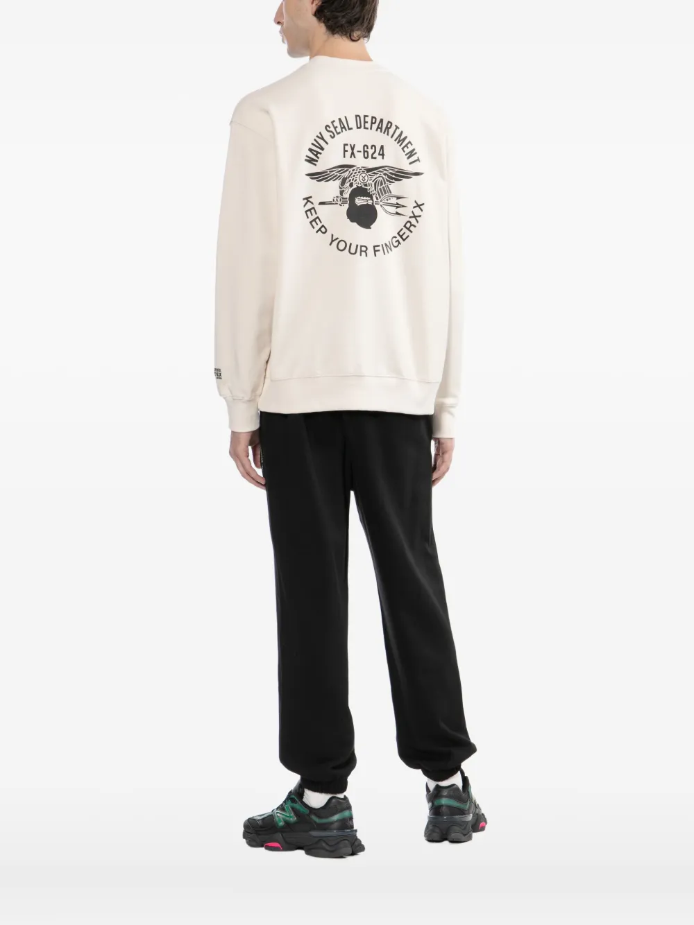 Fingercroxx Navy Seal Sweatshirt In Neutral