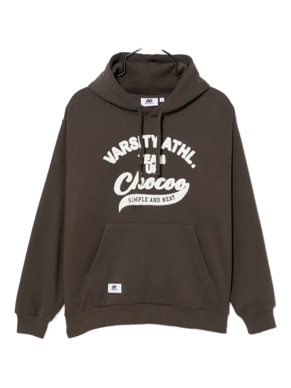 Chocoolate Logo-appliqué Hoodie In Brown