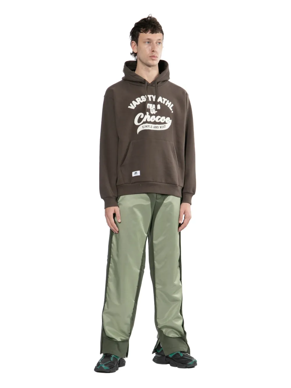 Chocoolate Logo-appliqué Hoodie In Brown