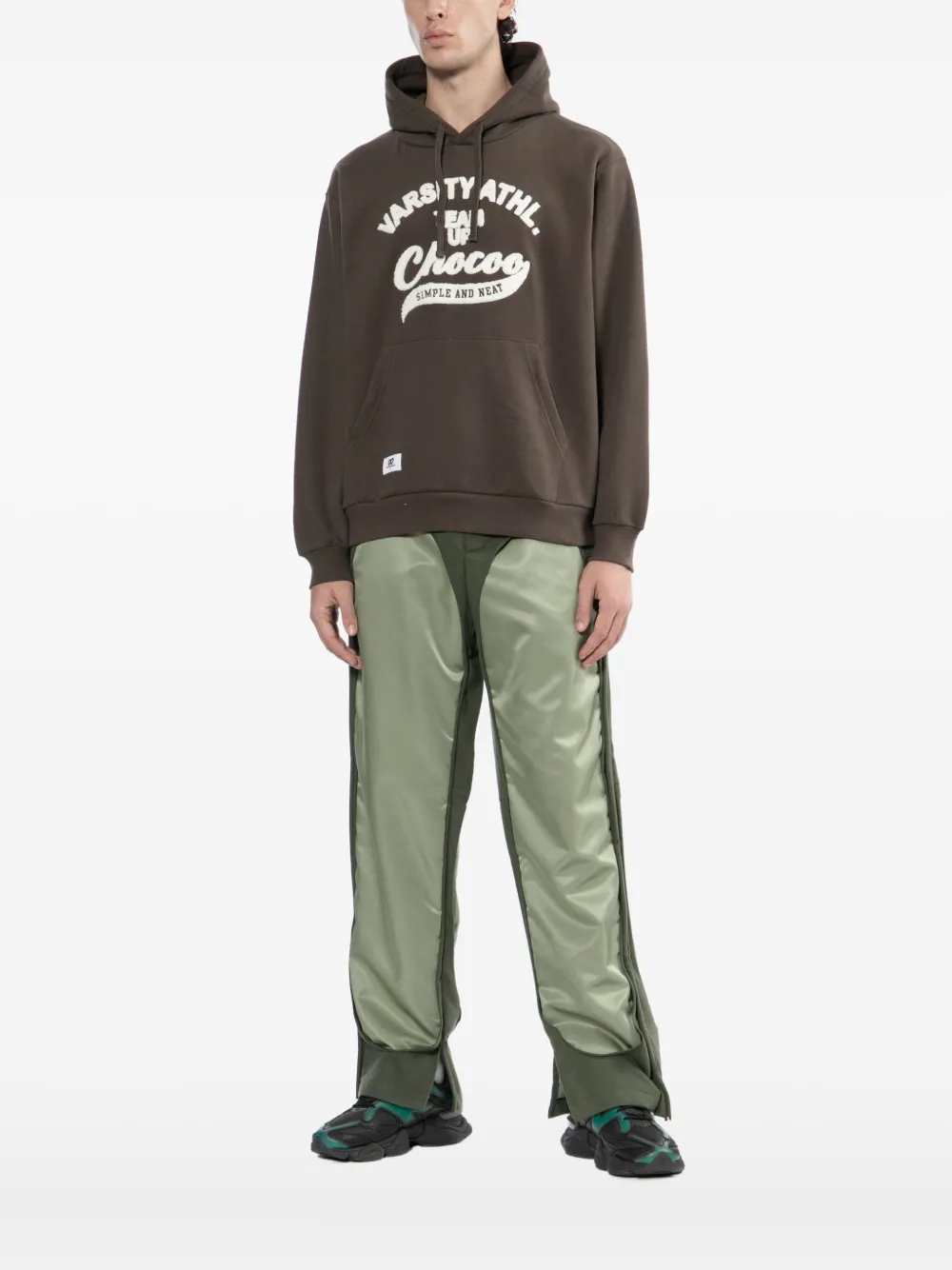 Chocoolate Logo-appliqué Hoodie In Brown