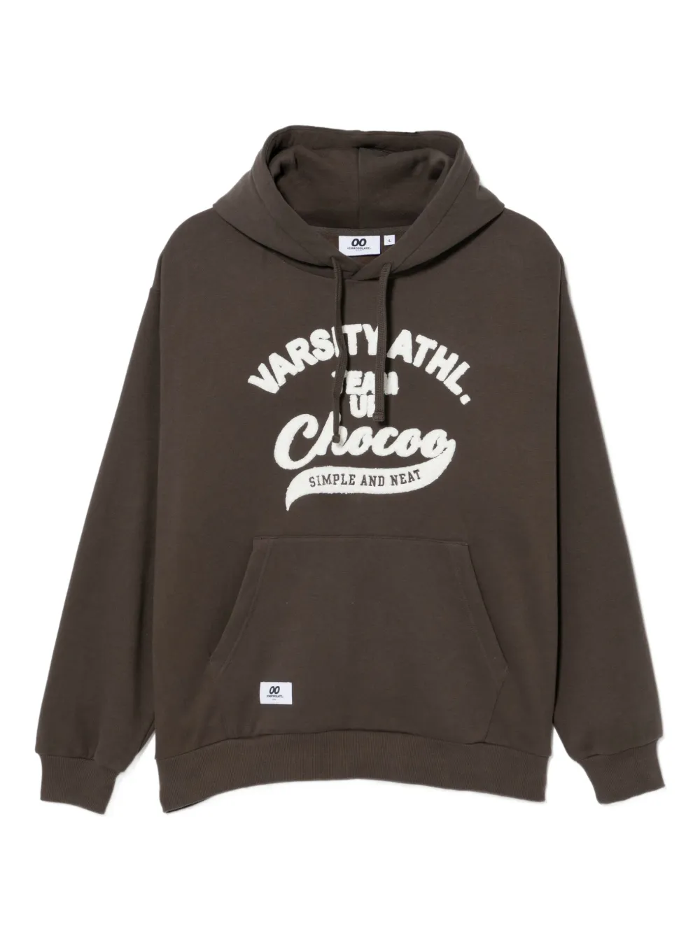 CHOCOOLATE logo-appliqué hoodie | Brown | Image 1