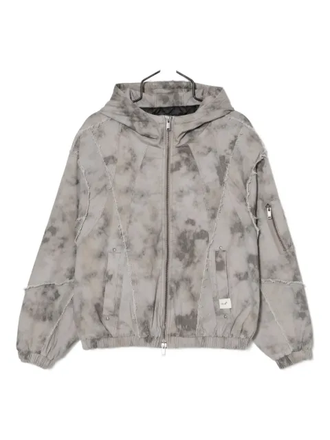 FIVE CM distressed hooded jacket 