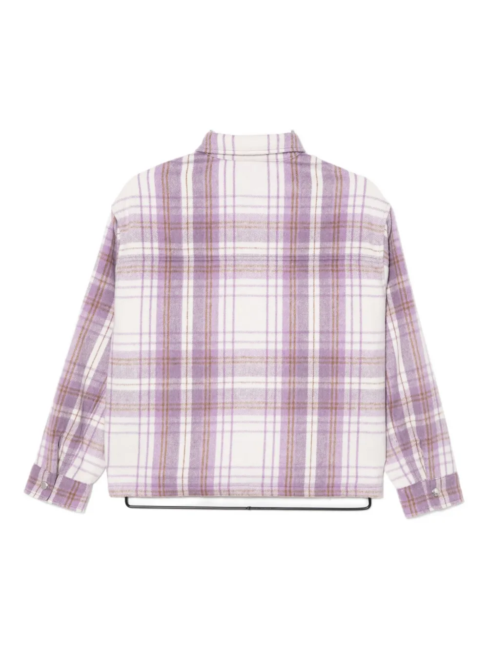 CHOCOOLATE Geruit blouse - Paars