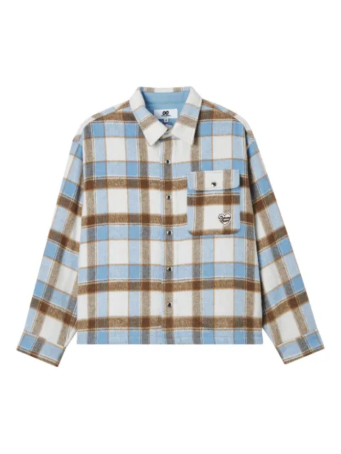 CHOCOOLATE sobrecamisa con bolsillos y motivo de cuadros