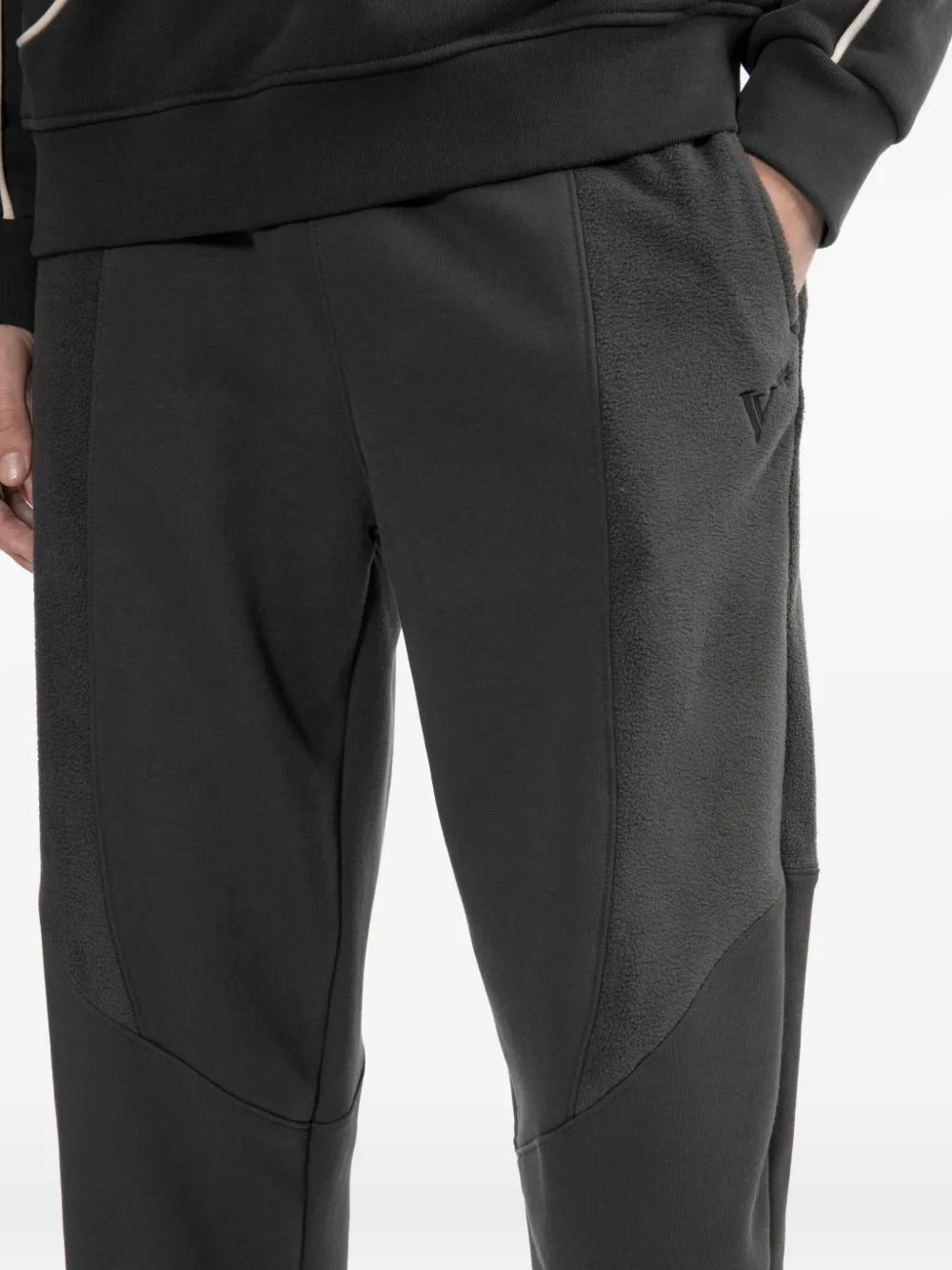 FIVE CM Broek met geborduurd logo Grijs