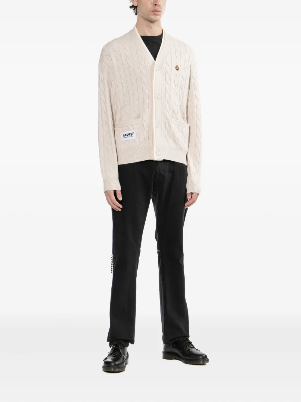 AAPE BY *A BATHING APE® logo-embroidered cardigan | Cardigans | Image 2