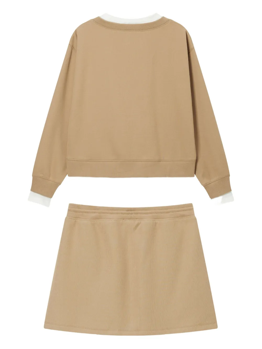 Tout a coup drawstring skirt set - Beige