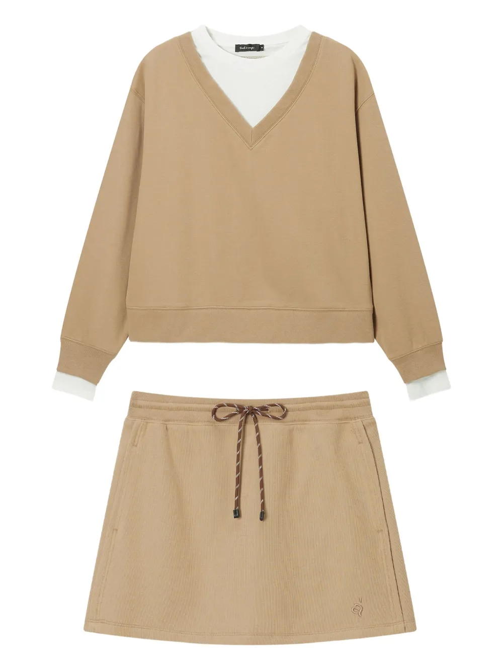 tout a coup drawstring skirt set - ニュートラル tout a coup drawstring skirt set - ニュートラル