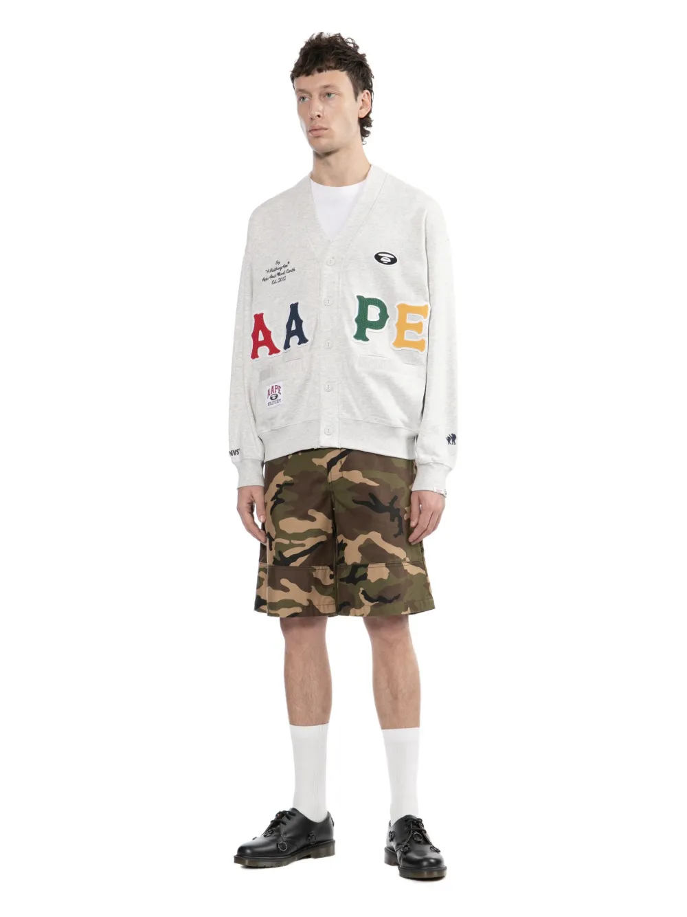 Aape By A Bathing Ape Logo-appliqué Sweatshirt In Gray