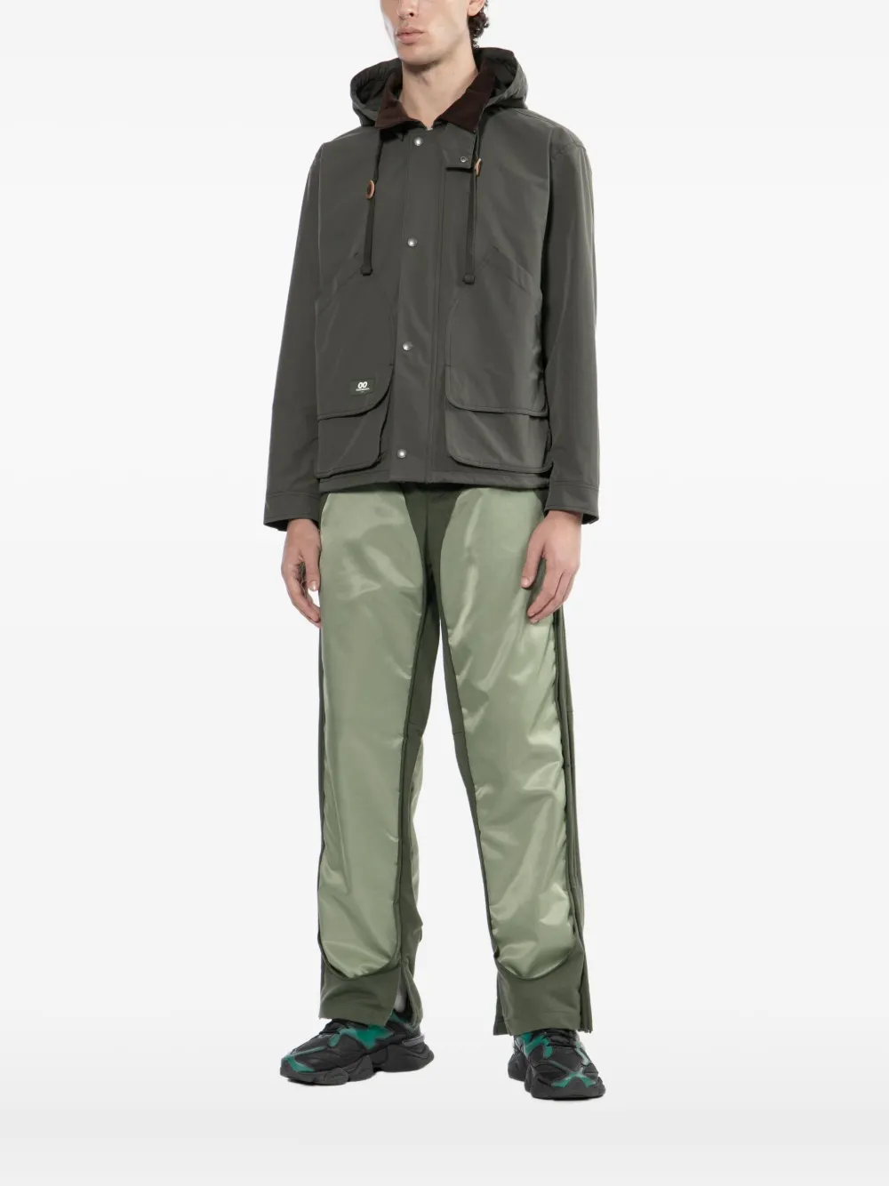 Chocoolate Detachable-hooded Jacket In Green