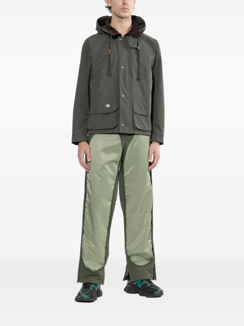 Chocoolate Detachable-hooded Jacket In Green
