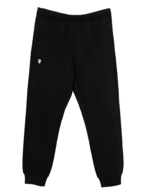 AAPE BY *A BATHING APE® side-detail Logo Track Pants | Black