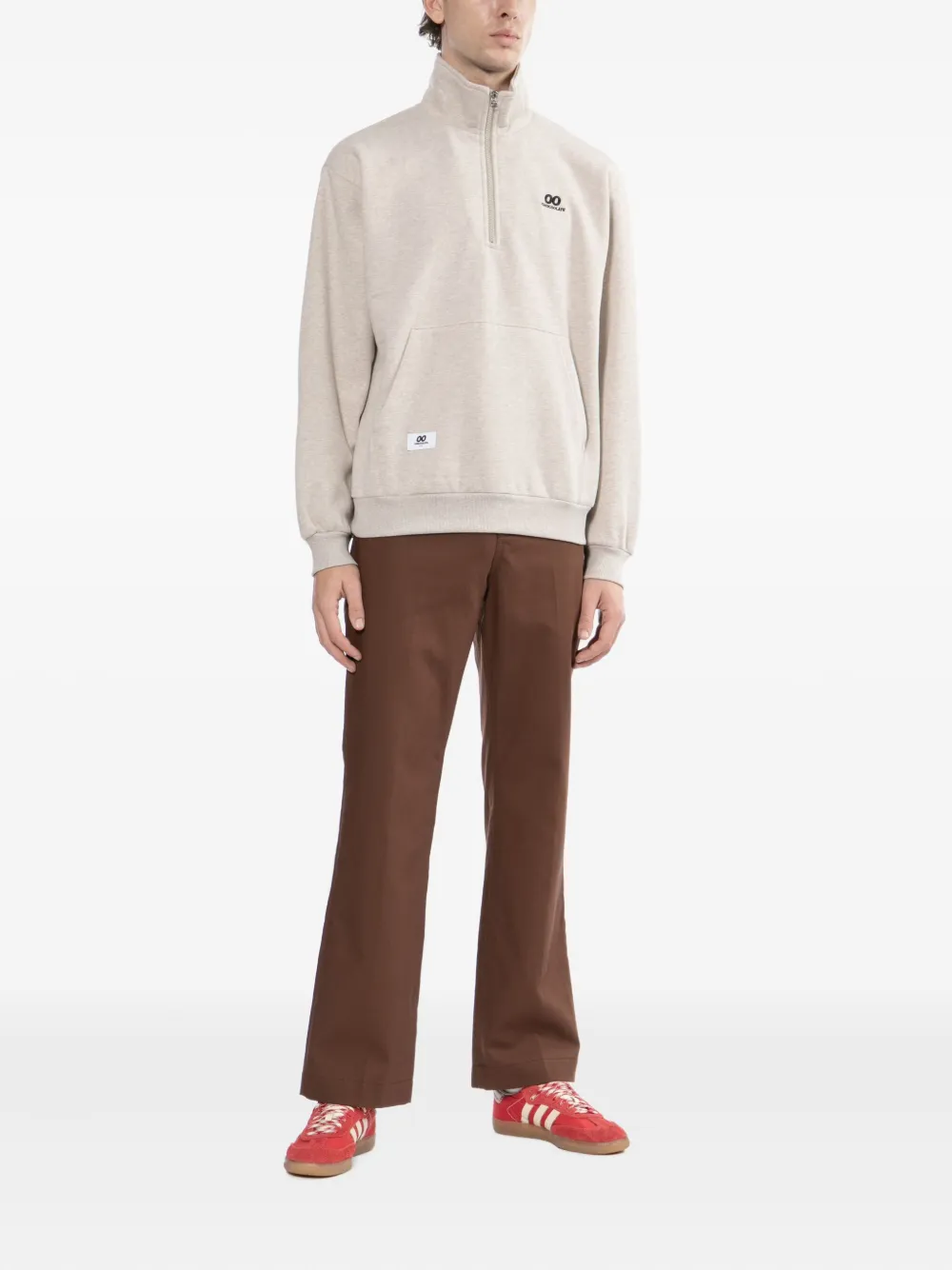 CHOCOOLATE Sweater met rits - Beige