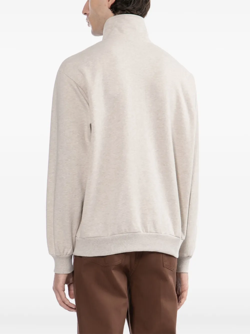 CHOCOOLATE Sweater met rits Beige