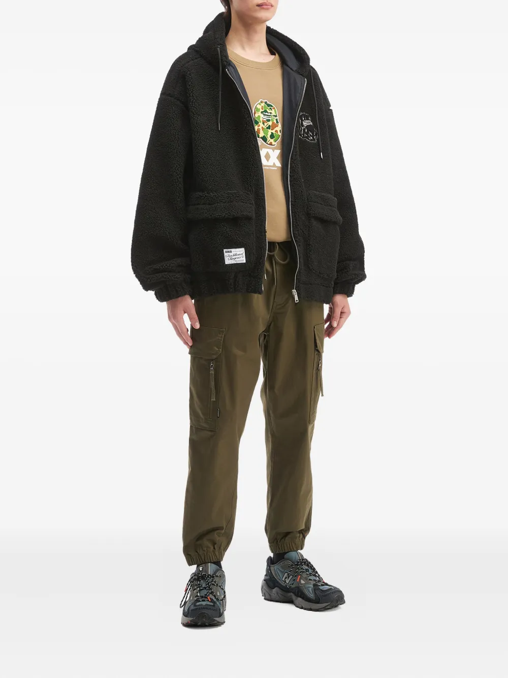FINGERCROXX embroidered fleece hooded jacket | Hooded Jackets | Image 2