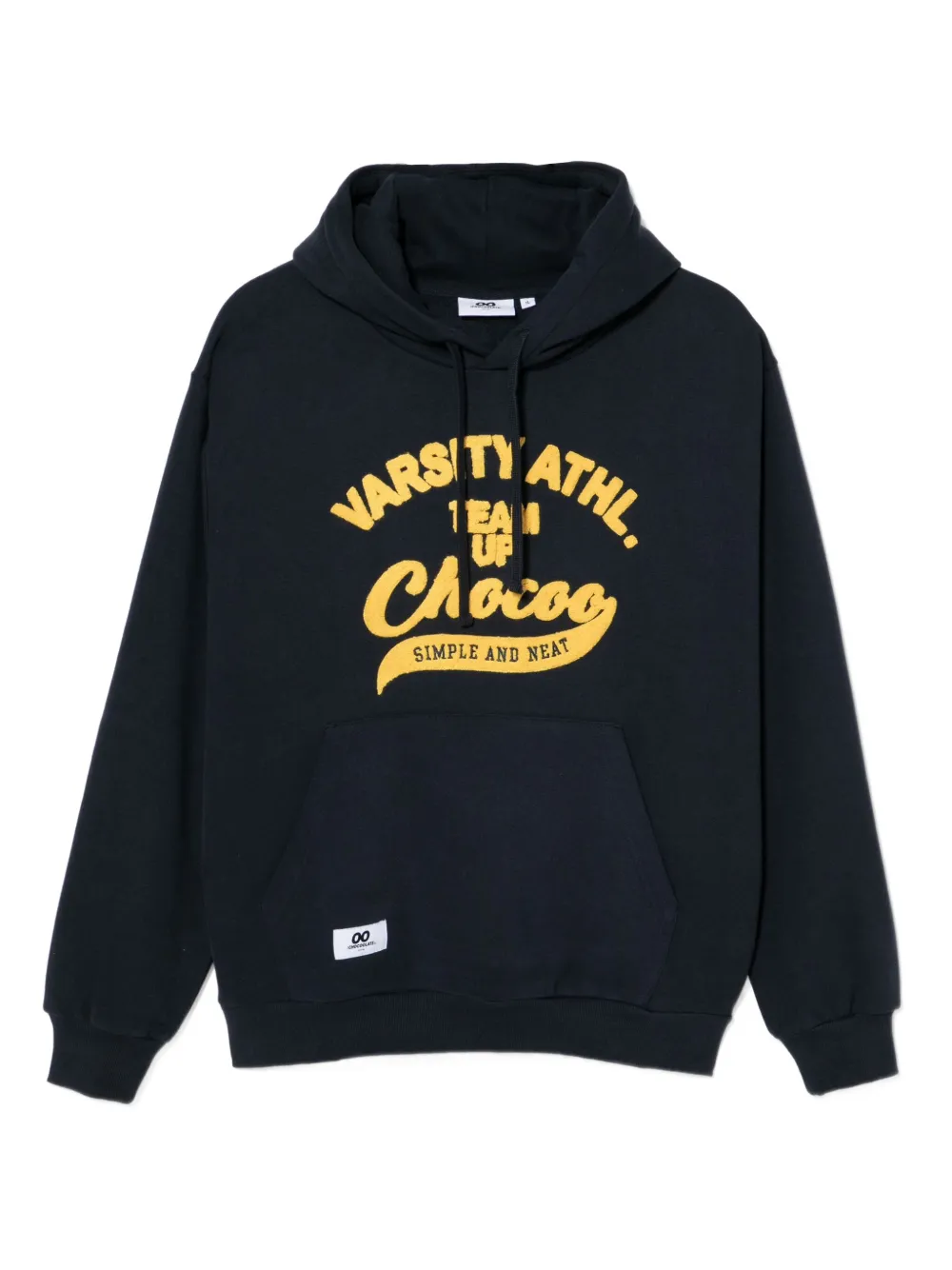 CHOCOOLATE logo-appliqué hoodie | Blue | Image 1