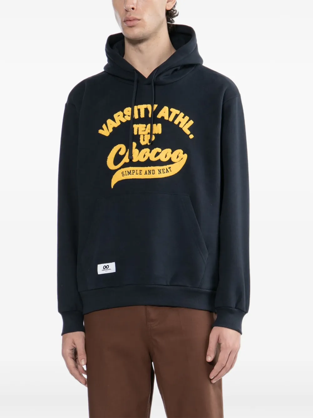 CHOCOOLATE Hoodie met logo-applicatie Blauw