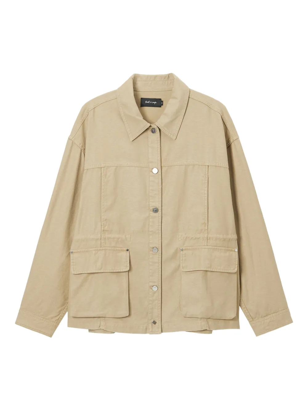 tout a coup double-pocket utility jacket - ニュートラル tout a coup double-pocket utility jacket - ニュートラル