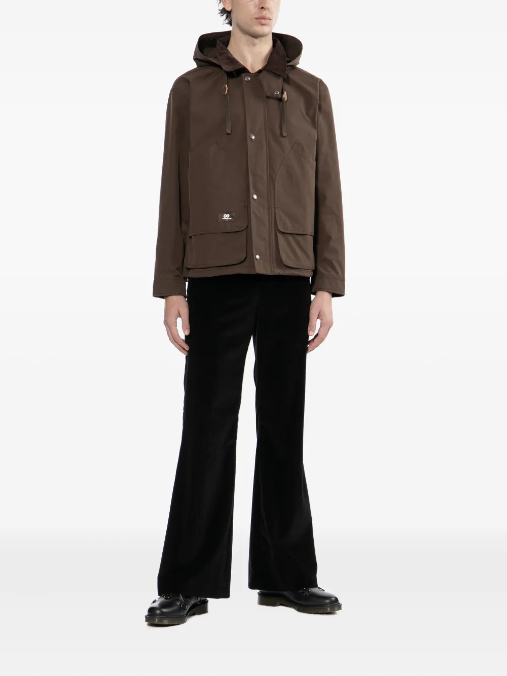 Chocoolate Detachable-hooded Jacket In Brown