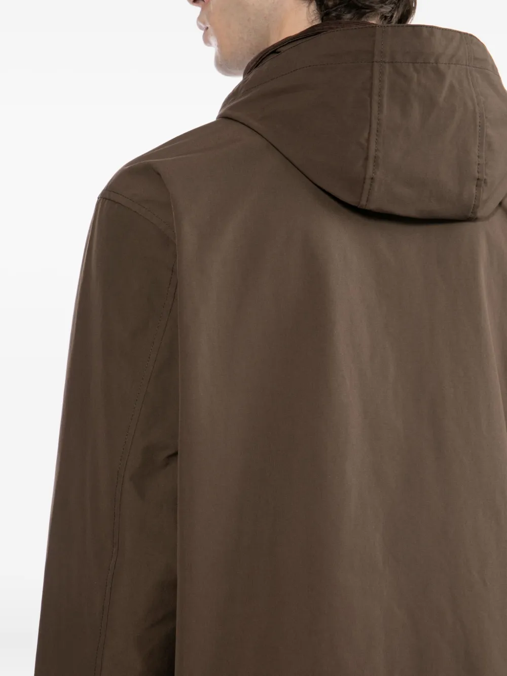 Chocoolate Detachable-hooded Jacket In Brown