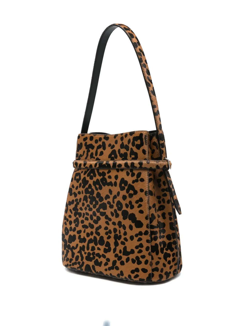 TOTEME Schoudertas met luipaardprint - Bruin