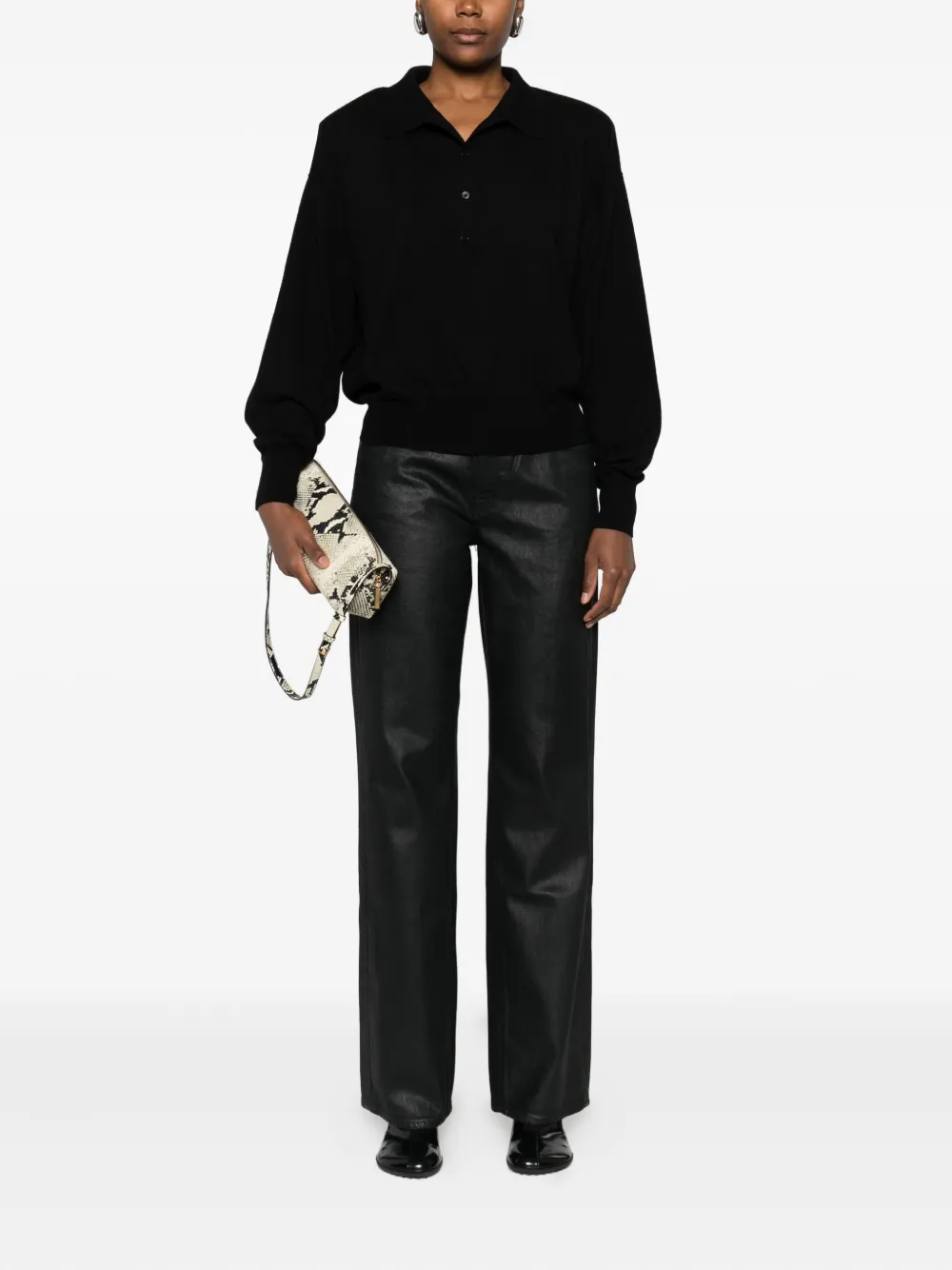 Seven Gecoate jeans - Zwart
