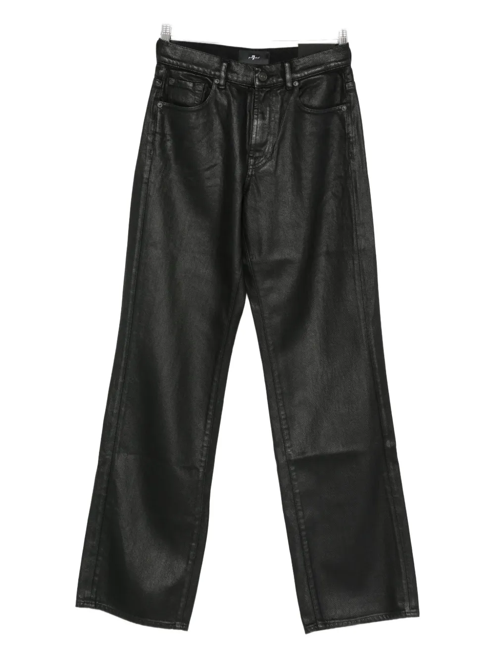 Seven Coated Jeans In Black