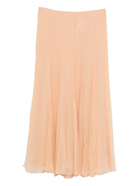 Chloé pleated silk skirt