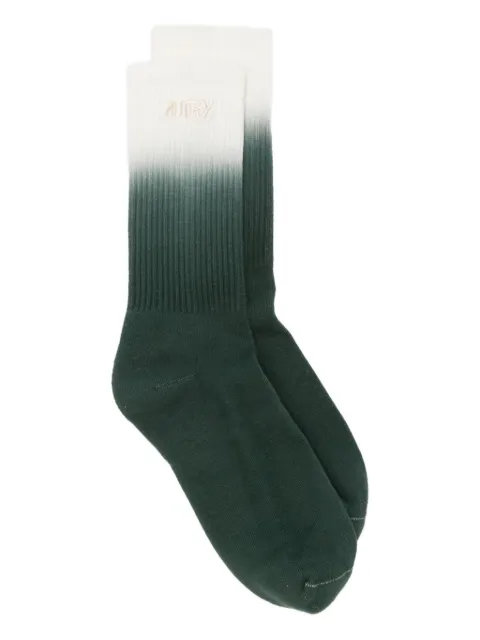 Autry Tye & Dye embroidered-logo socks