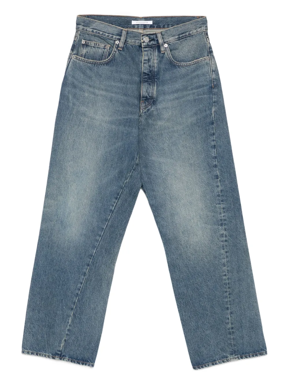 Sunflower wide-leg twisted jeans | Blue | Image 1
