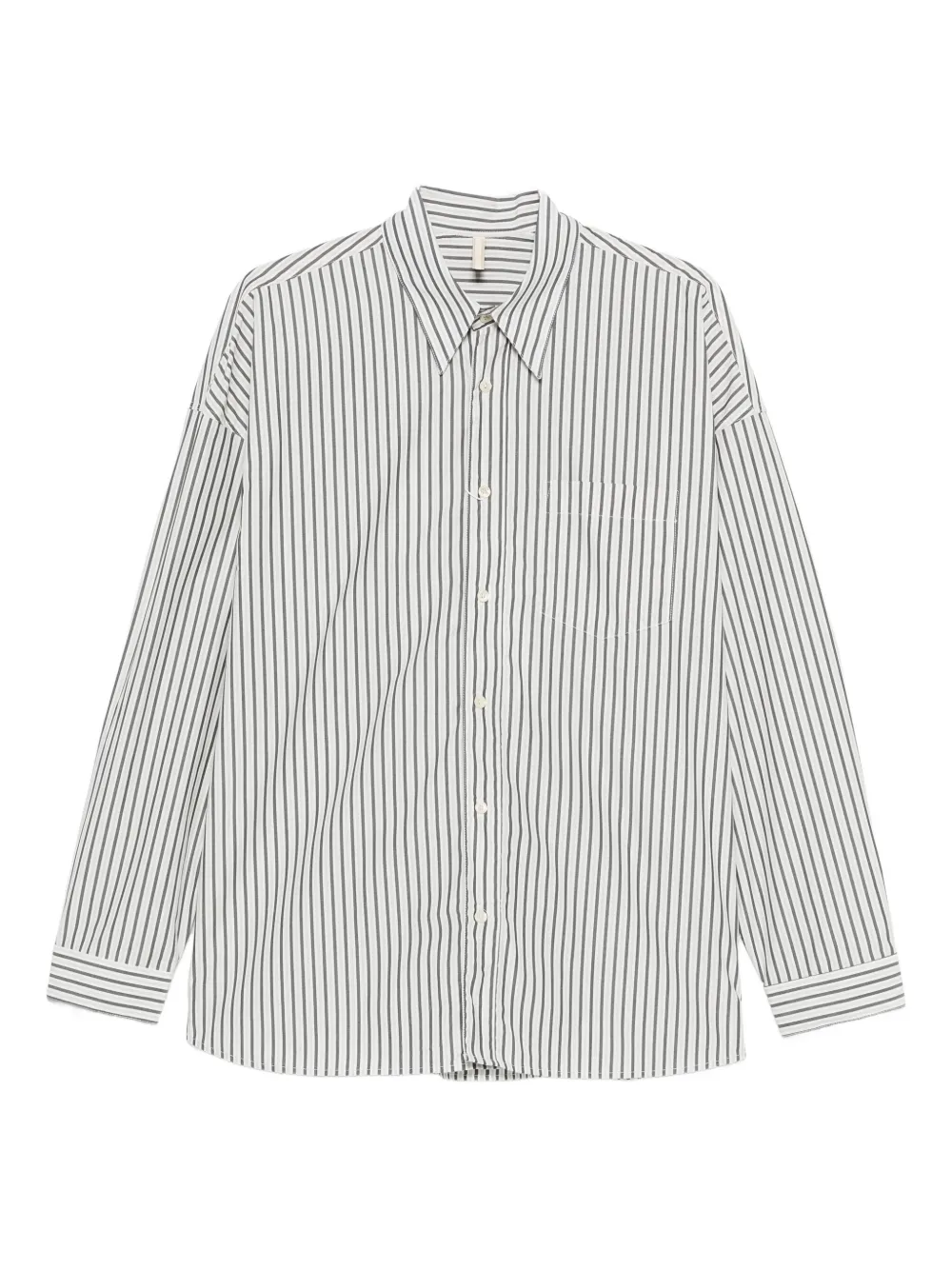 Sunflower striped cotton shirt - グレー Sunflower striped cotton shirt - グレー
