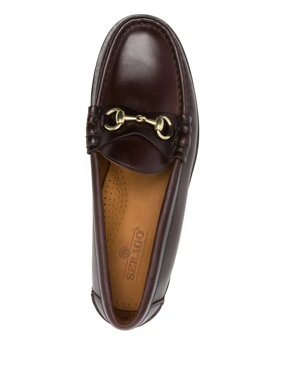 Sebago Horsebit Leather Loafers In Brown