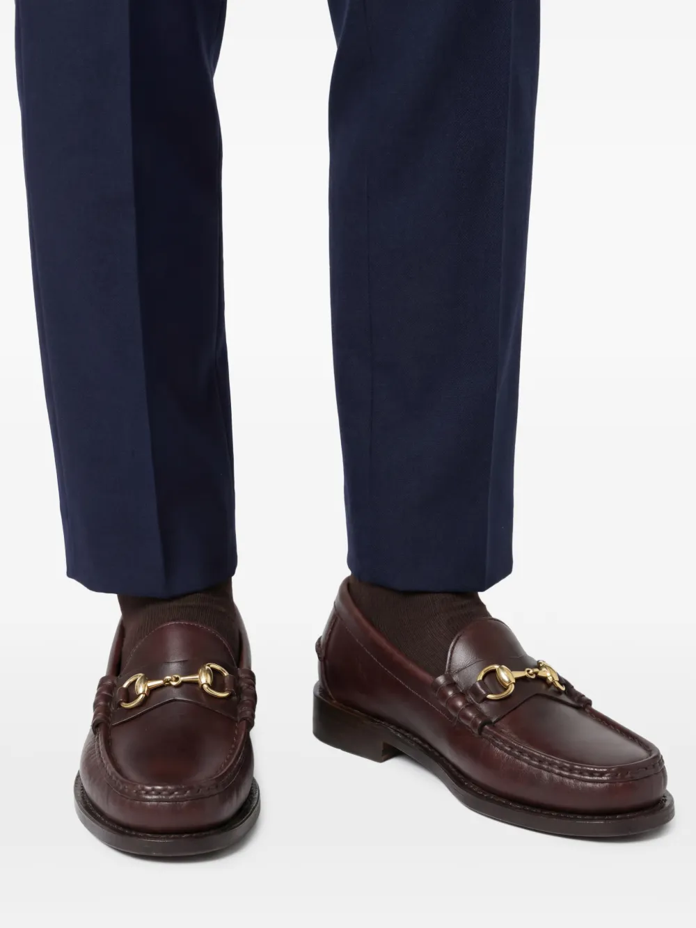 Sebago Horsebit leren loafers Bruin