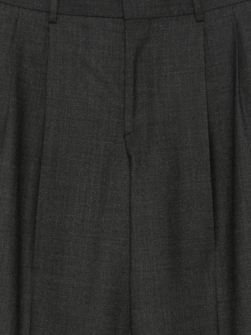 Sunflower Pleated Wool Trousers In Black