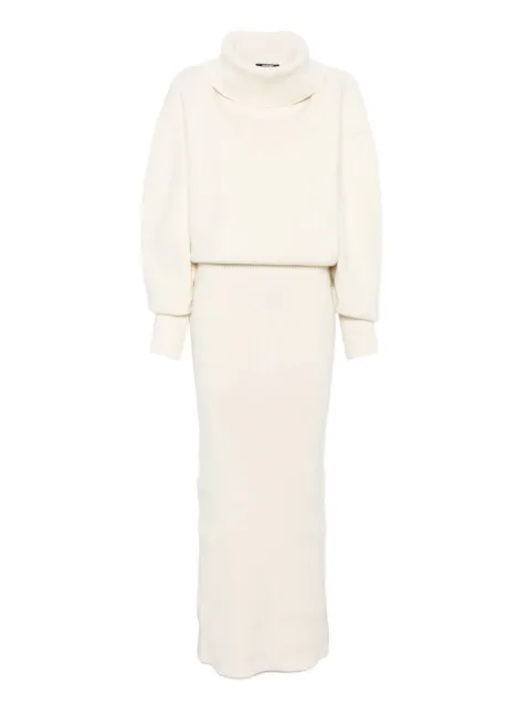 Jacquemus roll-neck ribbed dress