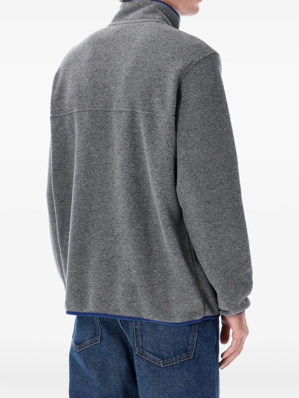 Patagonia Fleece sweater met drukknoop - Grijs