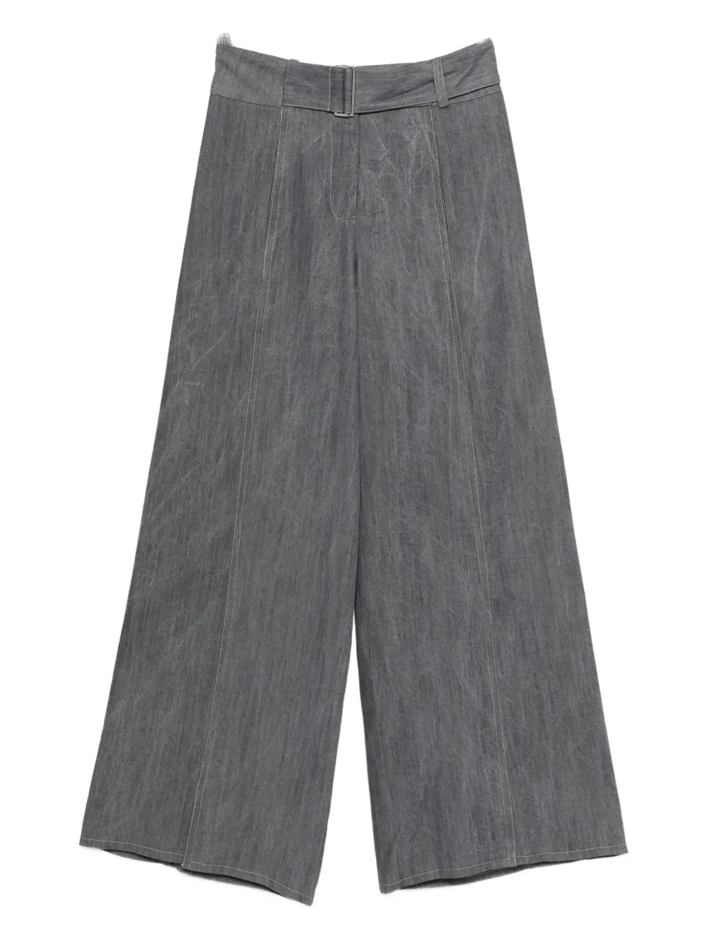 Uli Schneider Belted Jeans In Animal Print