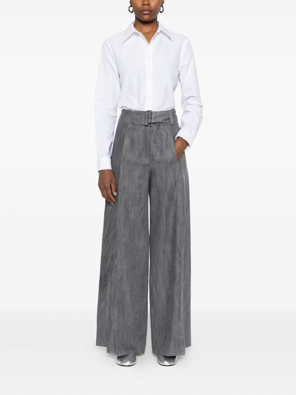 ULI SCHNEIDER belted jeans | Wide-Leg Jeans | Image 2