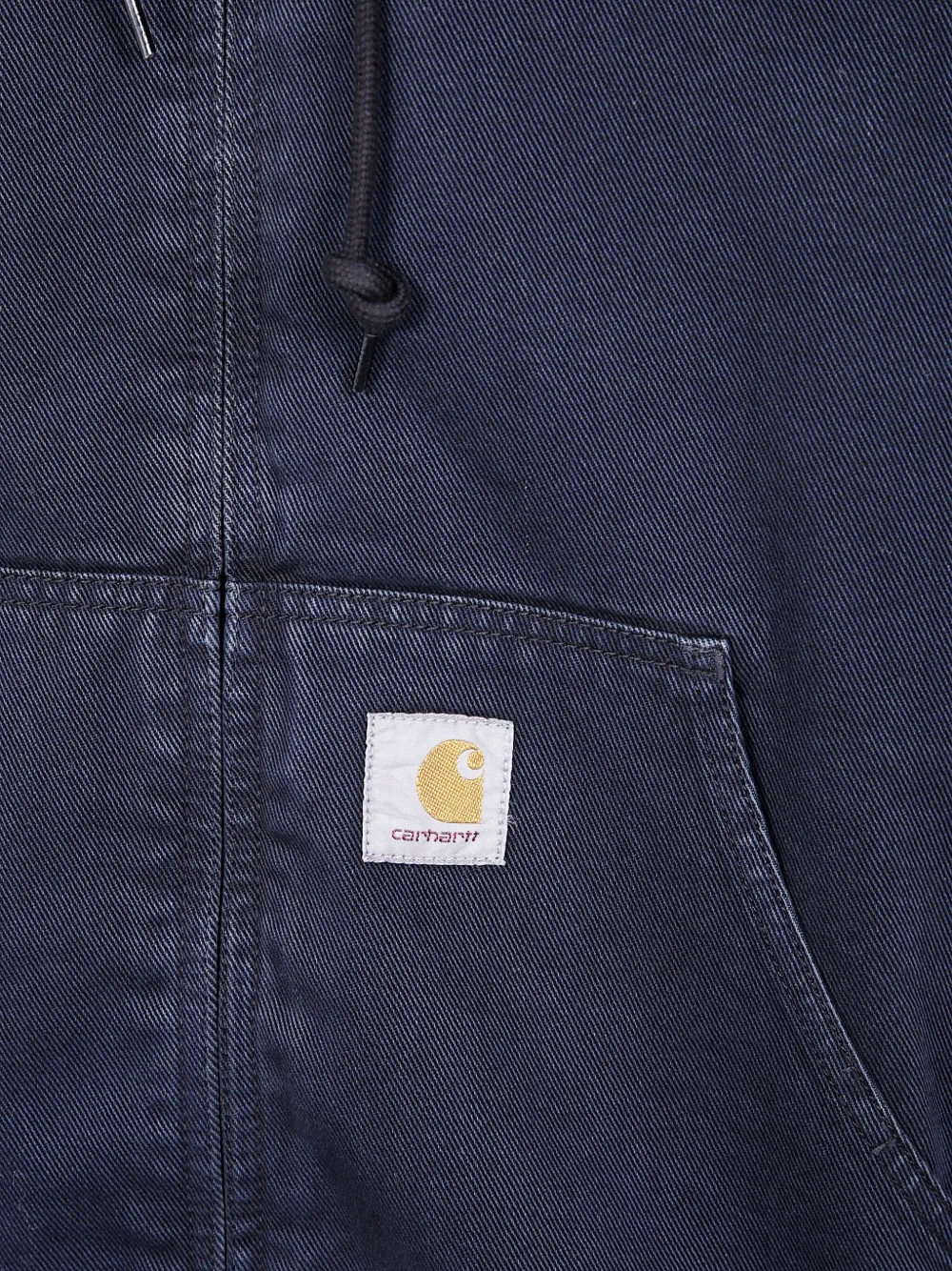 Carhartt Hooded Zip Shirt Jacket In Blue