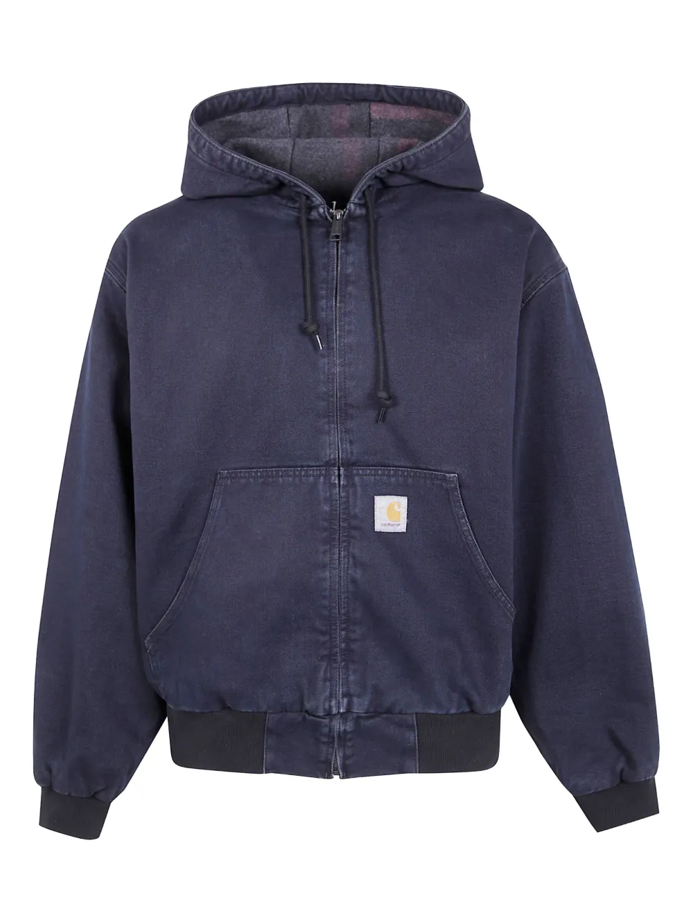 Carhartt WIP Hooded zip shirt jacket | Blue | Image 1
