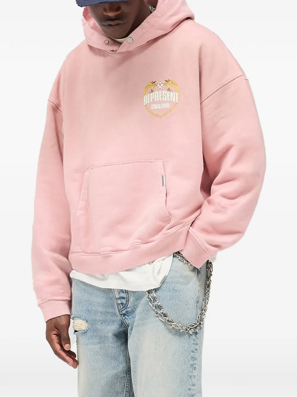 Represent Hoodie met print Roze