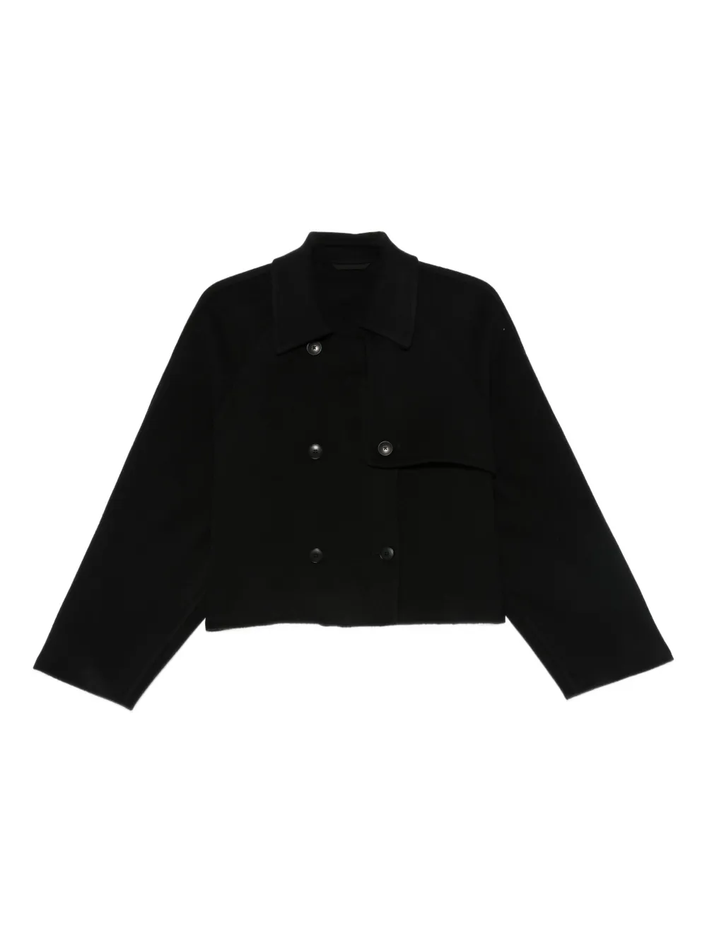 Closed double-breasted jacket | Black | Image 1