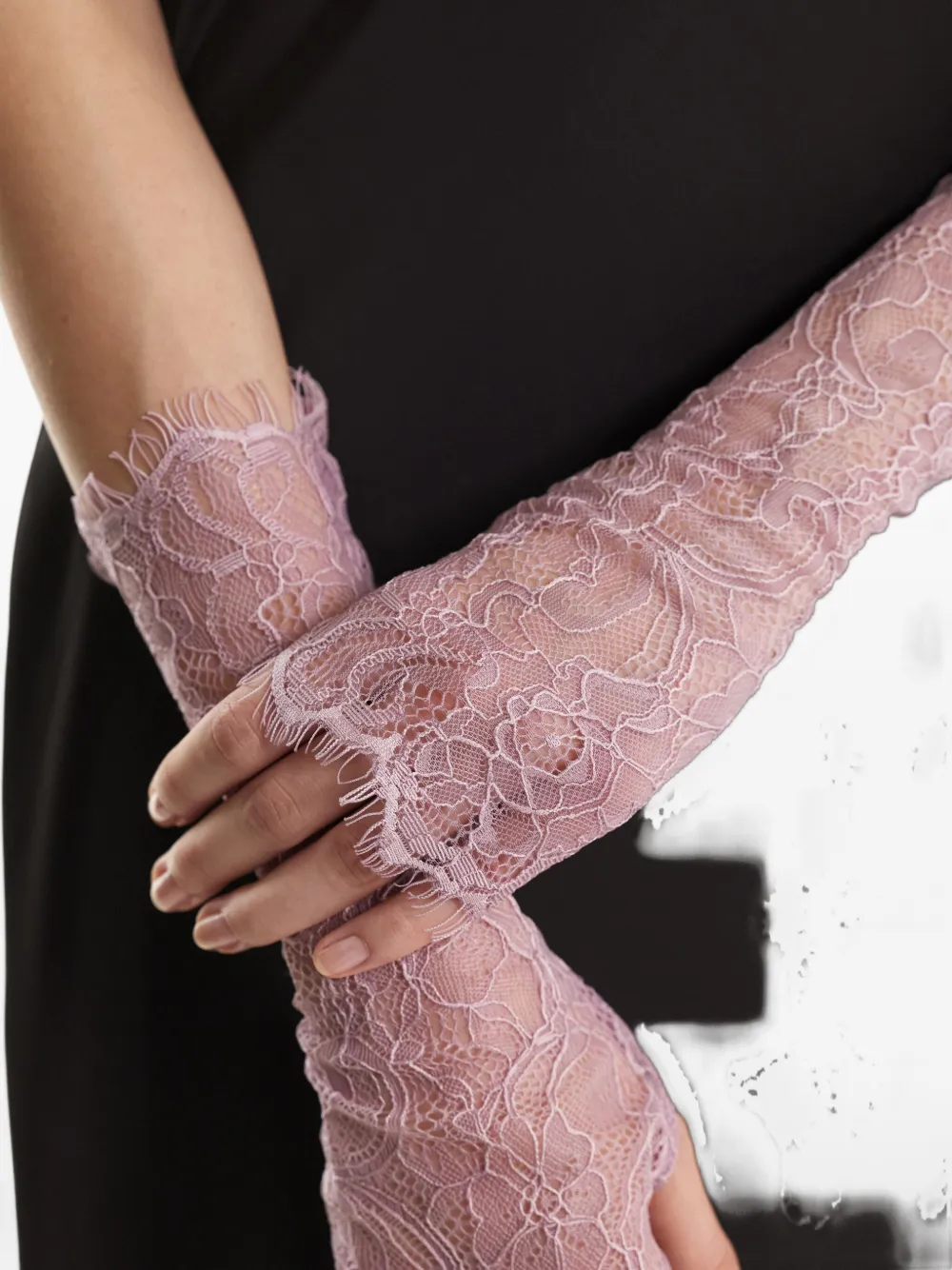 2310 STUDIO floral-trimmed gloves | Image 2