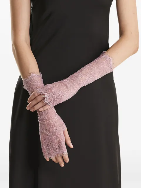 2310 STUDIO floral-trimmed gloves