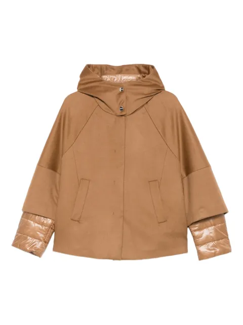 Herno hooded panelled jacket