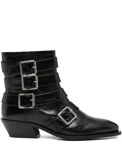 ALOHAS buckled pointed-toe boots
