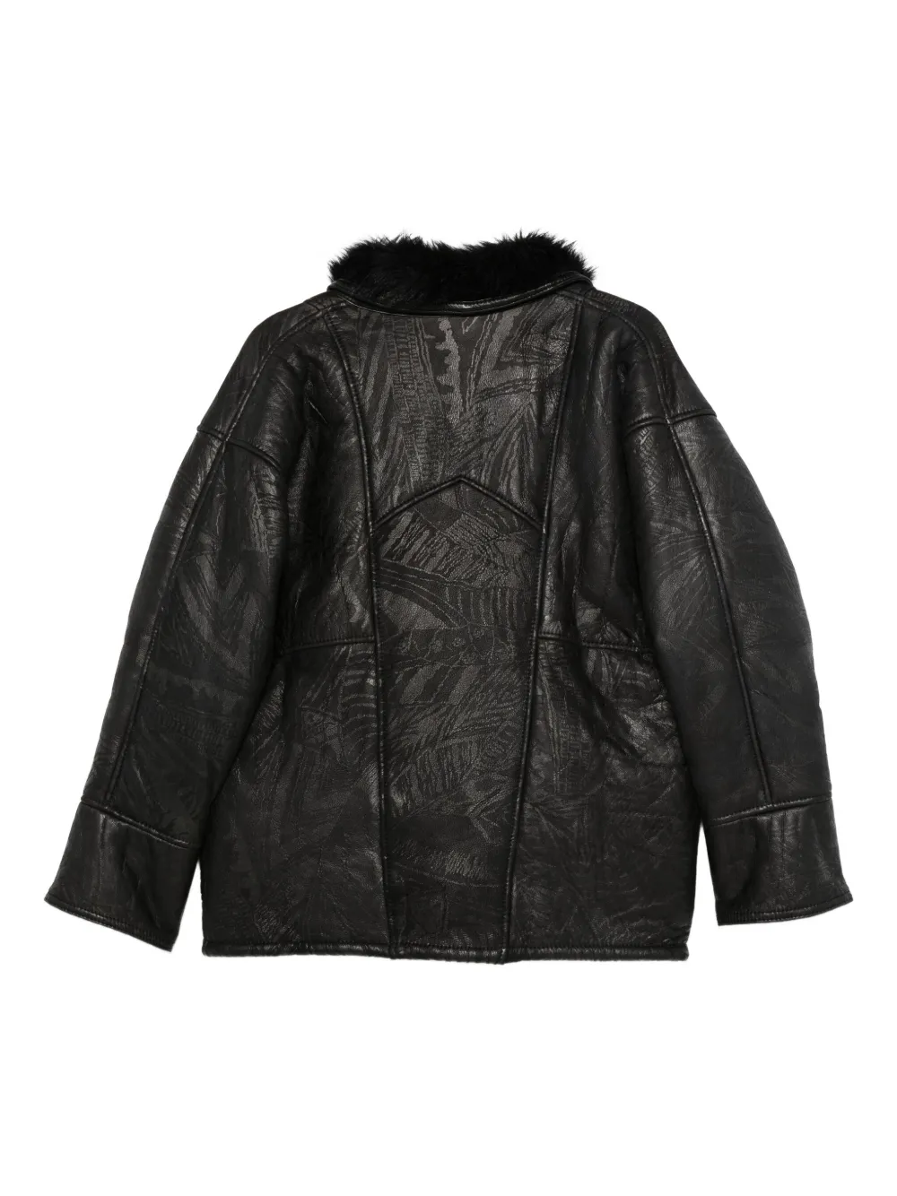A.N.G.E.L.O. Vintage Cult 80's jas met dubbele rij knopen - Zwart