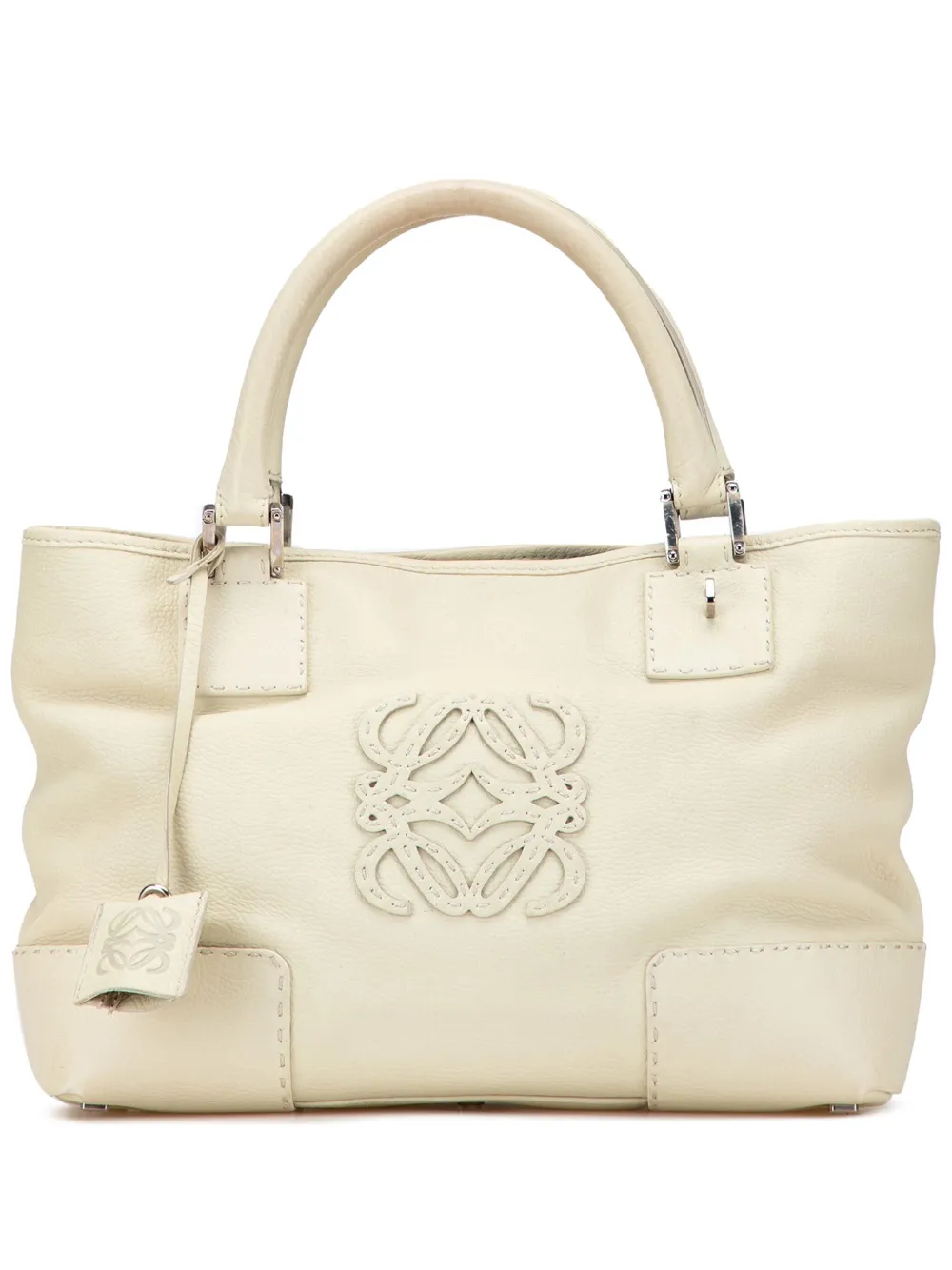 Loewe Pre-Owned 2005 レザー フスタ 30 ハンドバッグ - ホワイト Loewe Pre-Owned 2005 レザー フスタ 30 ハンドバッグ - ホワイト