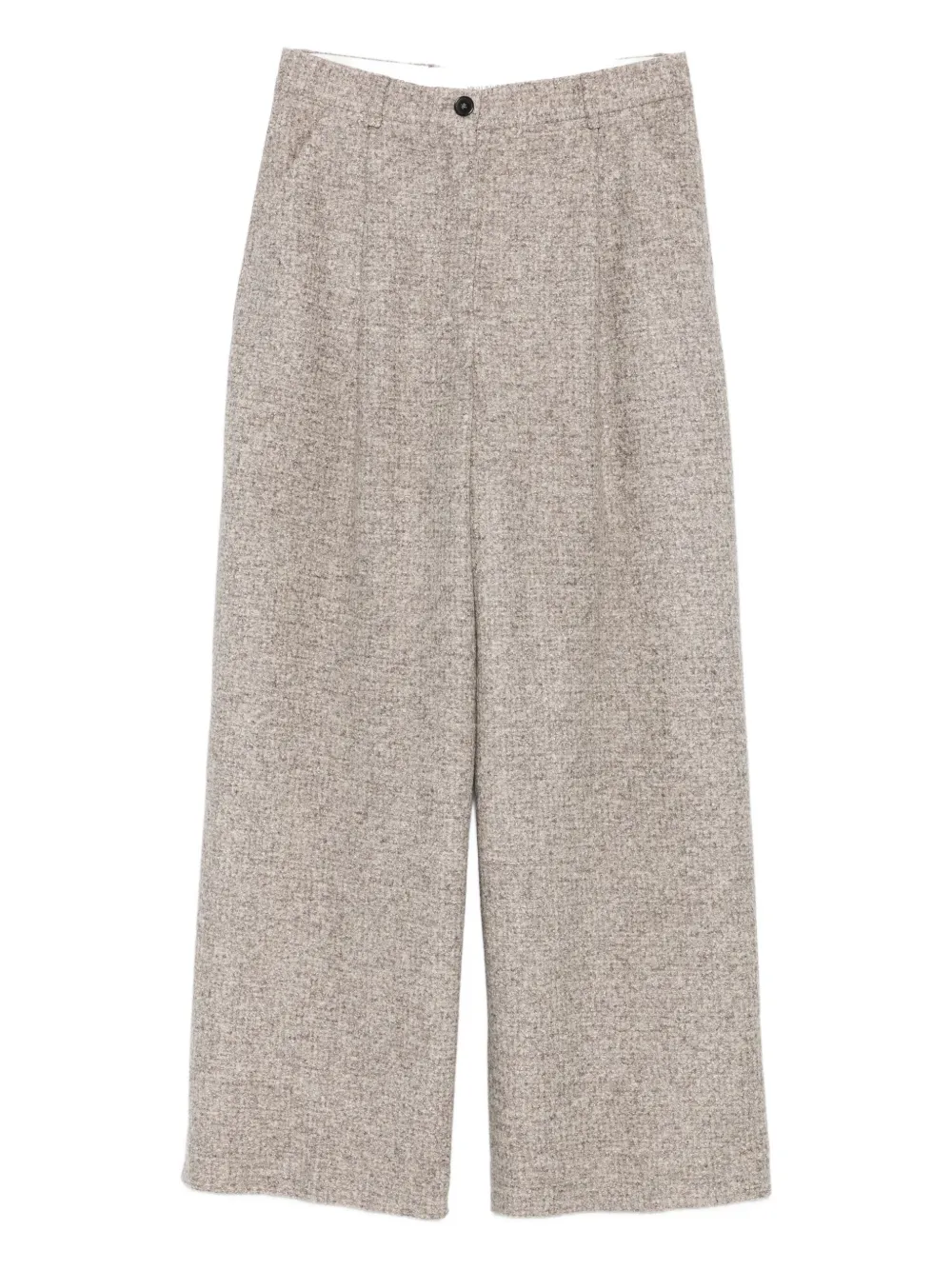 MARK KENLY DOMINO TAN pleated tweed pants - ニュートラル MARK KENLY DOMINO TAN pleated tweed pants - ニュートラル